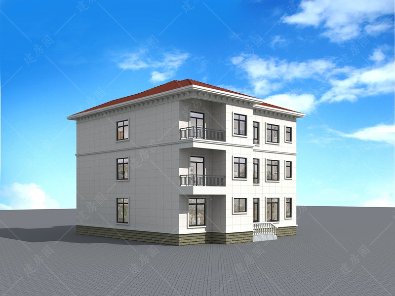 歐式自建別墅外觀圖