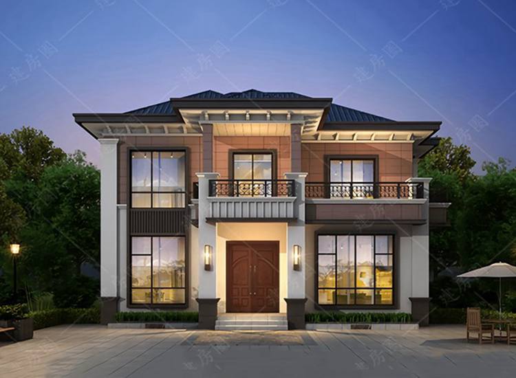 農(nóng)村自建房二層圖紙，新中式帶全套圖紙