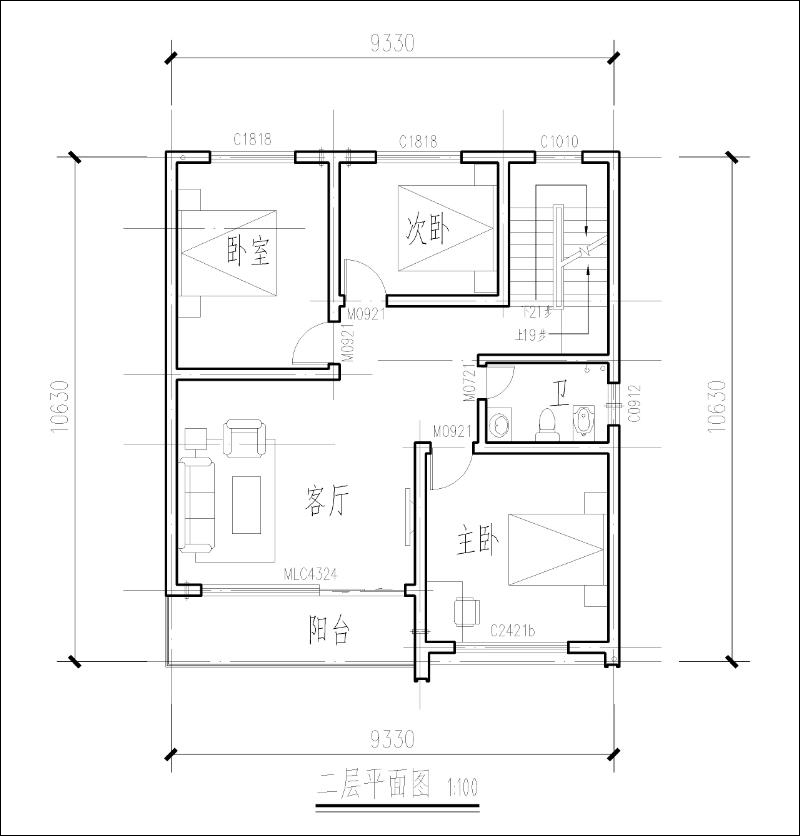 農(nóng)村別墅設(shè)計平面圖