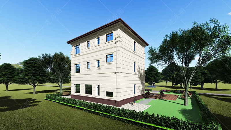 農(nóng)村三層自建房外觀設(shè)計圖