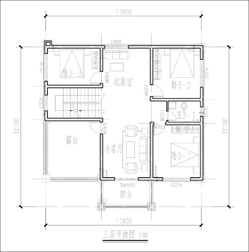 農(nóng)村豪華別墅平面戶型圖
