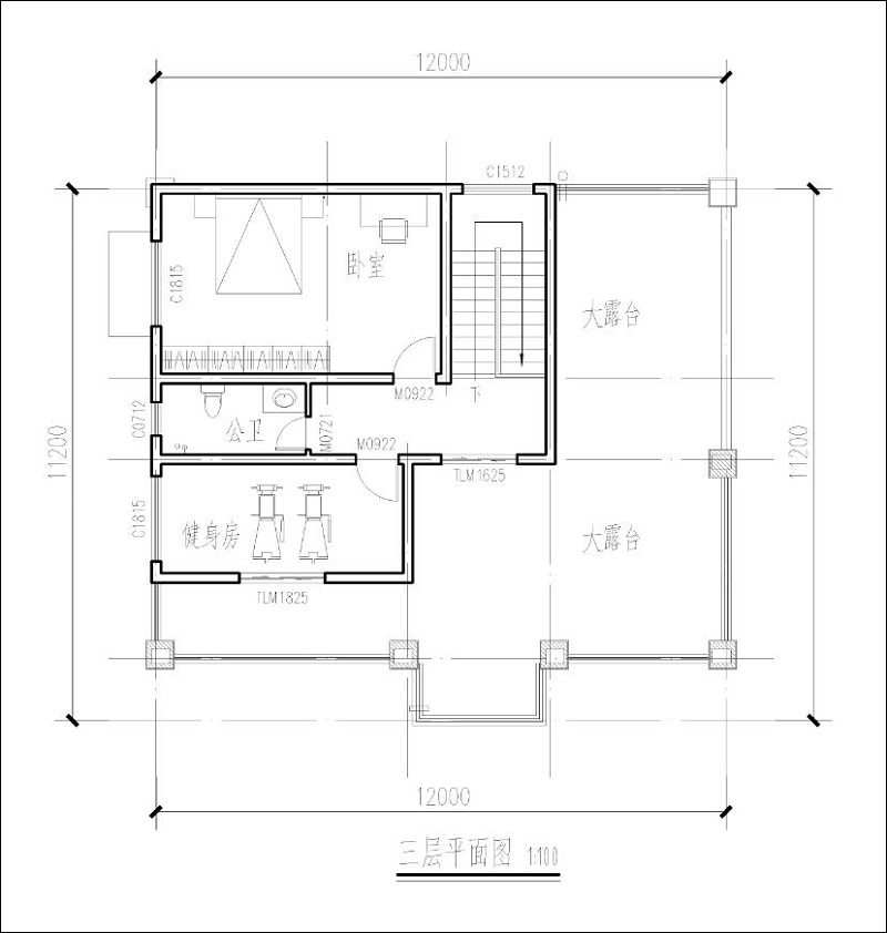農(nóng)村自建房120平米設(shè)計(jì)圖