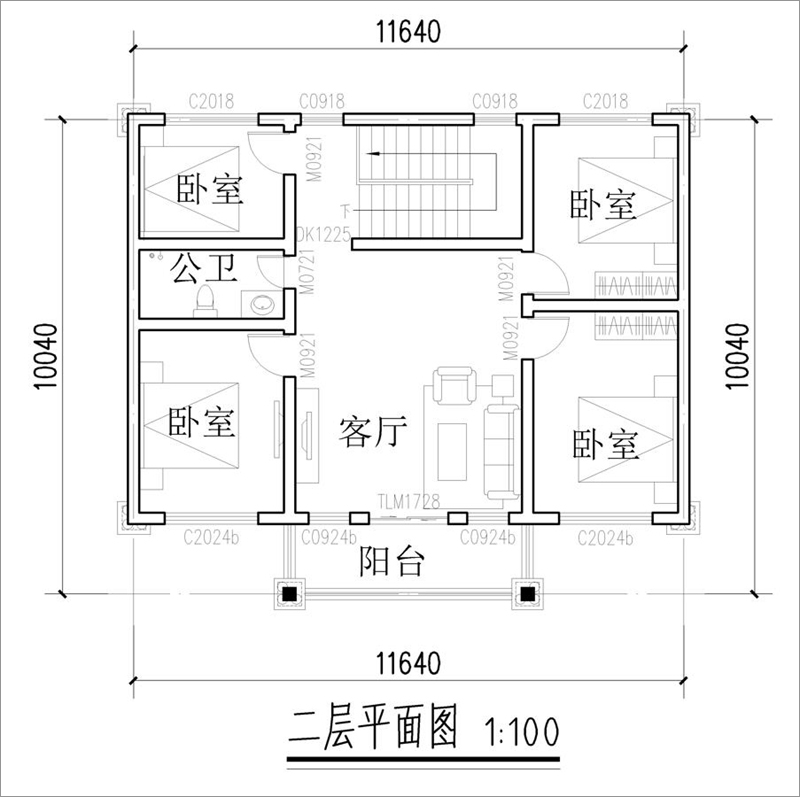 歐式小別墅平面布局圖