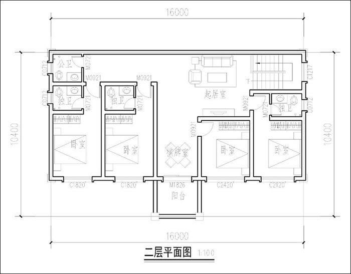 新中式自建別墅平面圖