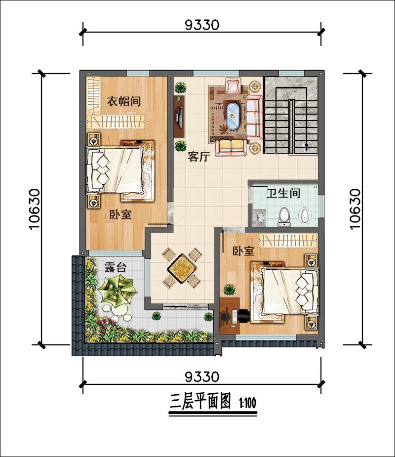 9米x11米自建房設(shè)計(jì)圖