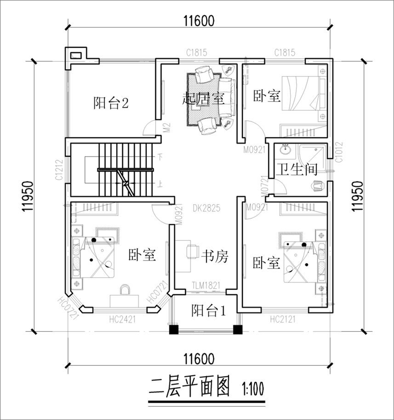 三層歐式別墅設(shè)計(jì)平面圖