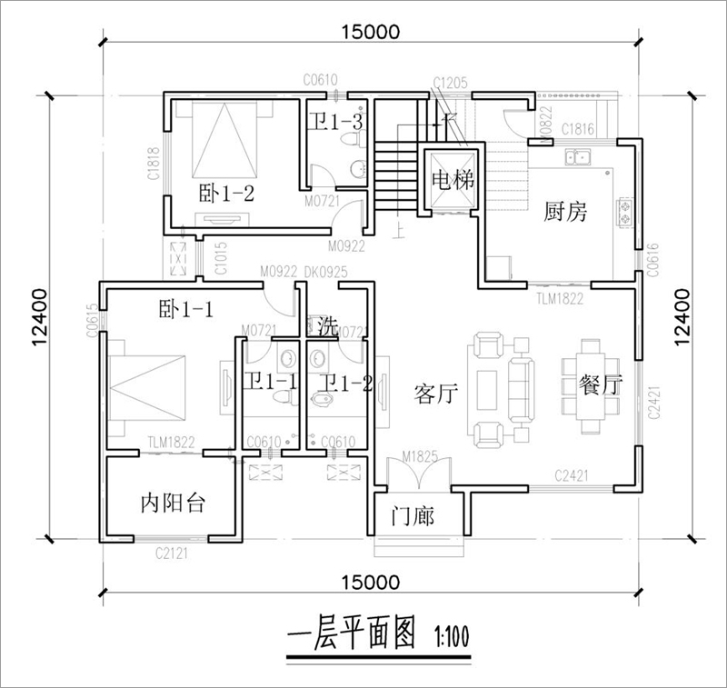一層平面圖