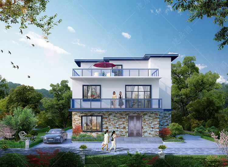 成都蒲江三層現(xiàn)代風格自建房設計， 別具一格 美輪美奐