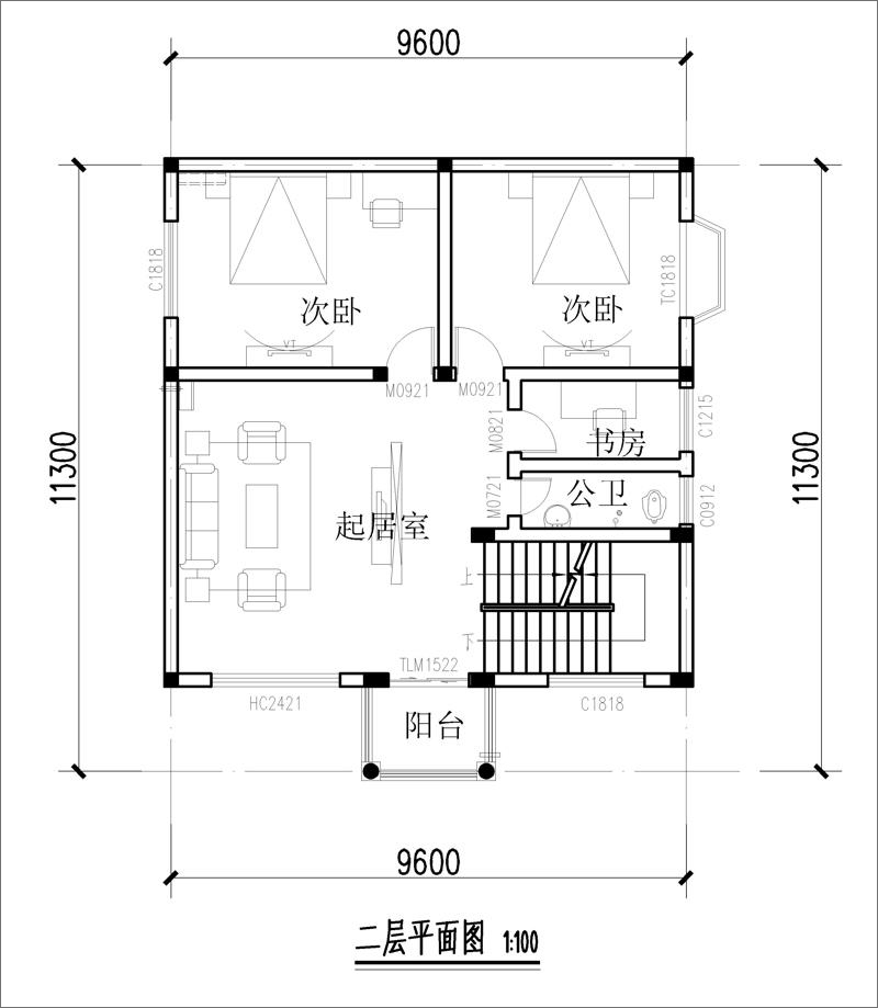 三層房屋設(shè)計平面圖