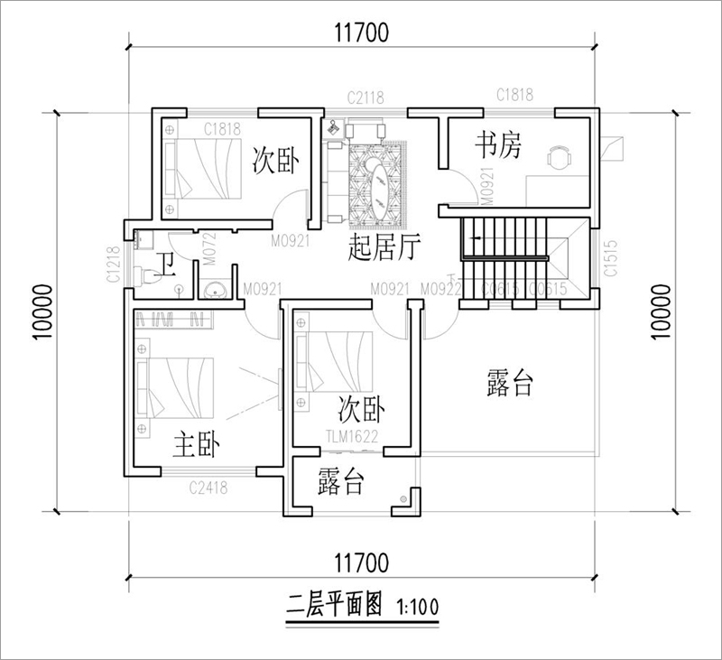 房屋二層平面圖