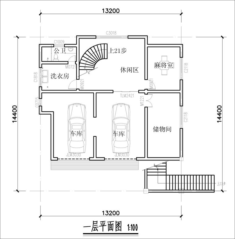 樓房一層平面圖