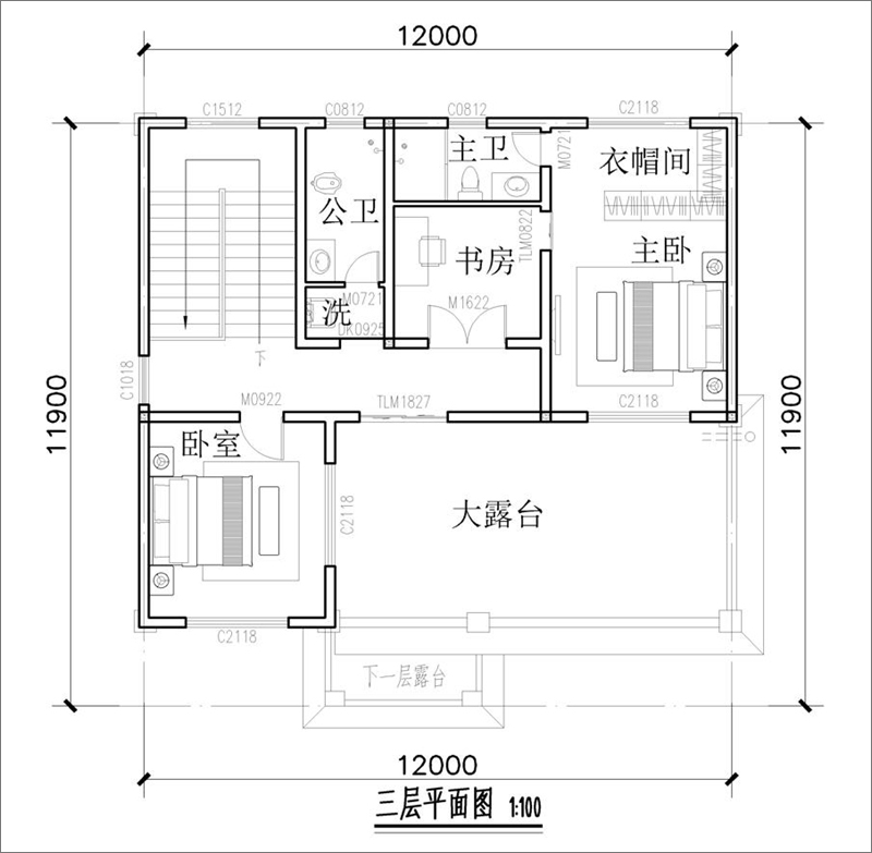 農(nóng)村自建房設(shè)計平面圖