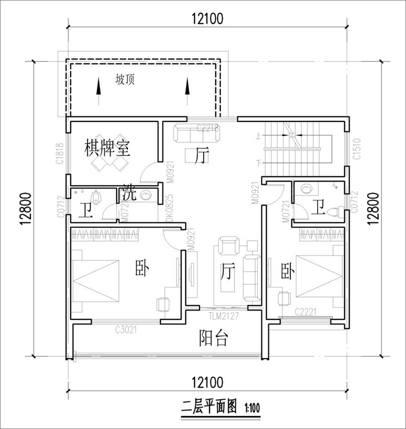 農(nóng)村三層別墅設(shè)計(jì)平面圖