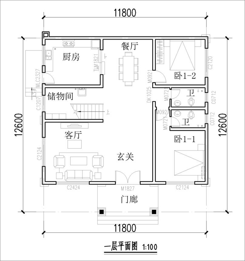 三層豪華歐式別墅戶型圖