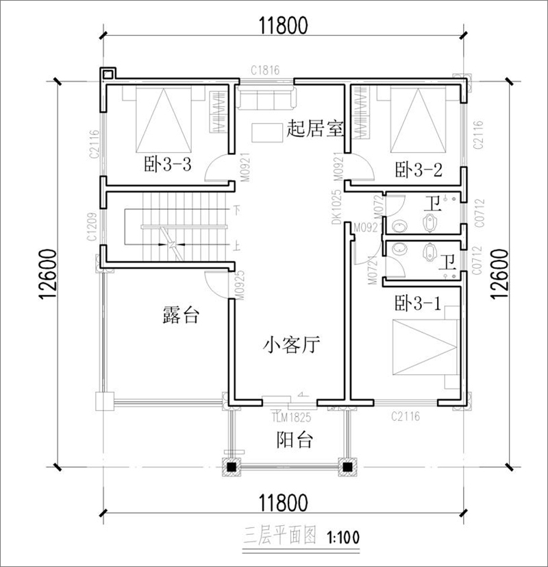 農(nóng)村豪華別墅平面戶型圖