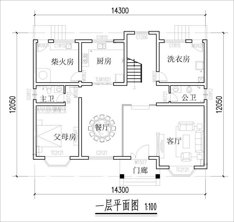 兩層歐式別墅設(shè)計(jì)戶型圖