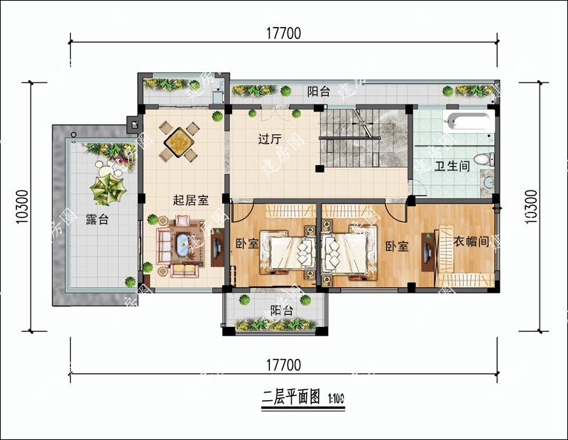 農(nóng)村二層自建房平面圖