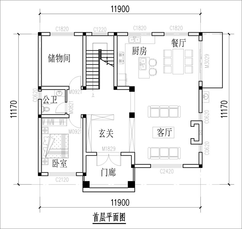 一層平面圖