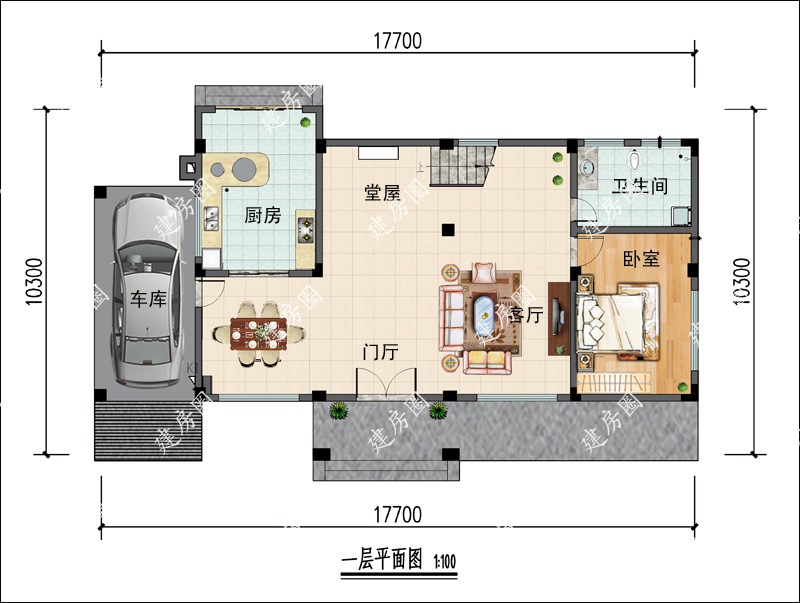 農(nóng)村二層別墅平面設(shè)計圖