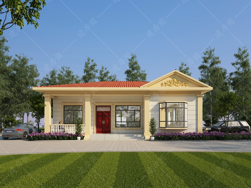 農(nóng)村一層住房設(shè)計效果圖