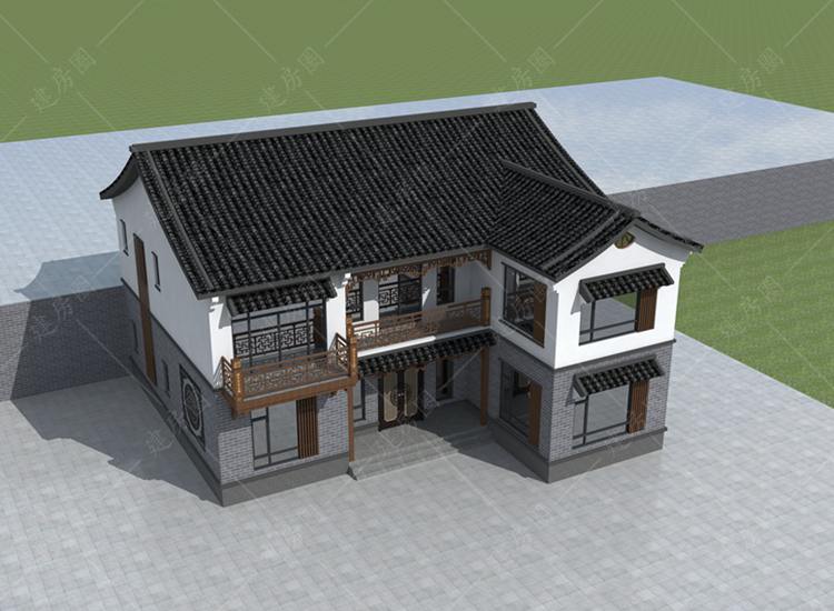  農(nóng)村二層中式建房設(shè)計(jì)圖紙，村里房屋這樣建就對(duì)了