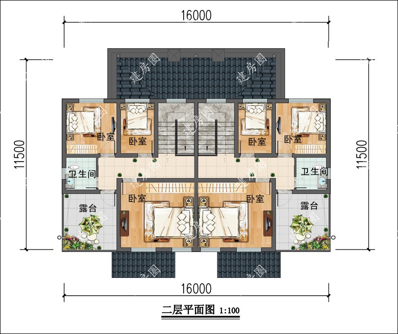二層平面布局圖