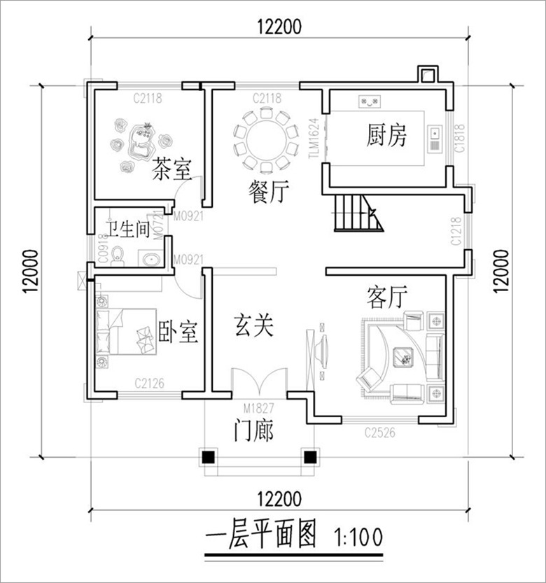 二層平面設(shè)計圖