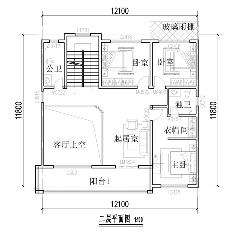 農(nóng)村130平方米自建房設(shè)計圖