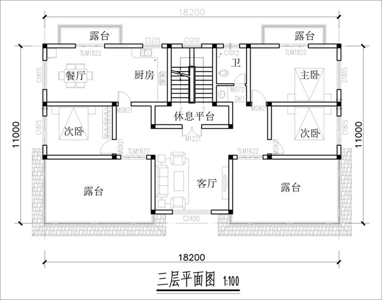 三層戶型圖