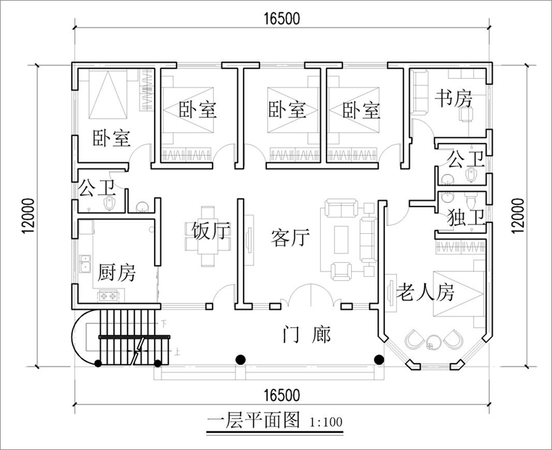 一層平面布局圖