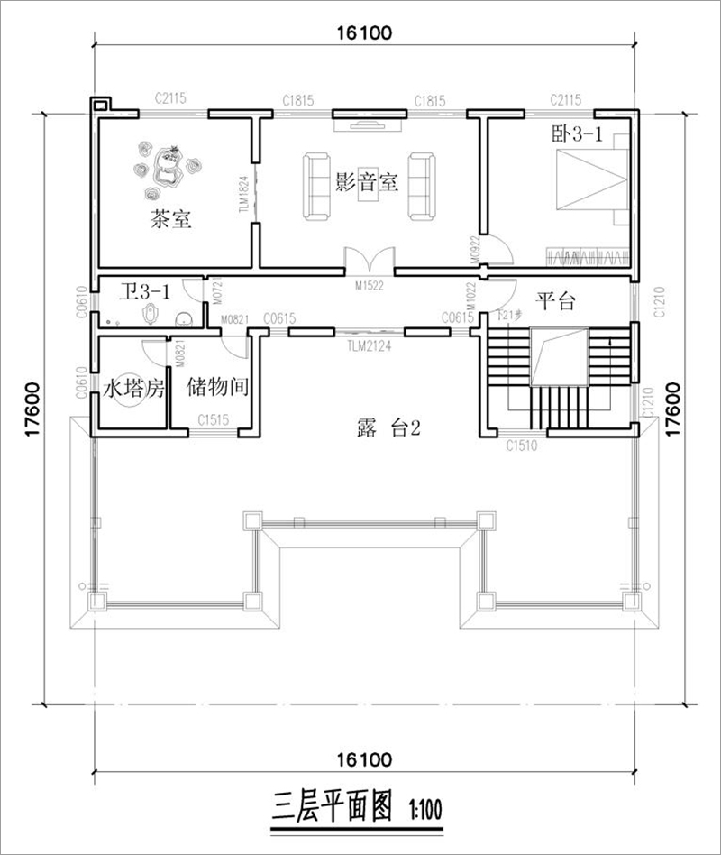 三層平面設(shè)計(jì)圖