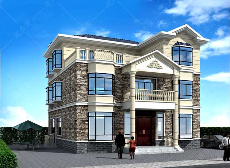 農村三層房屋圖紙-三層自建別墅施工圖紙