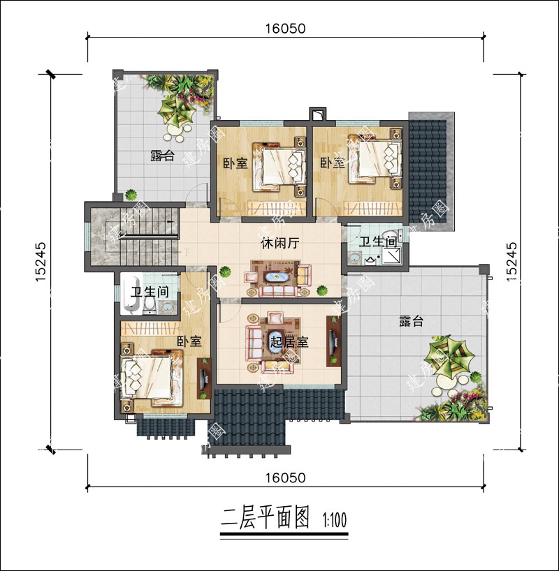 農(nóng)村二層自建房別墅設(shè)計圖