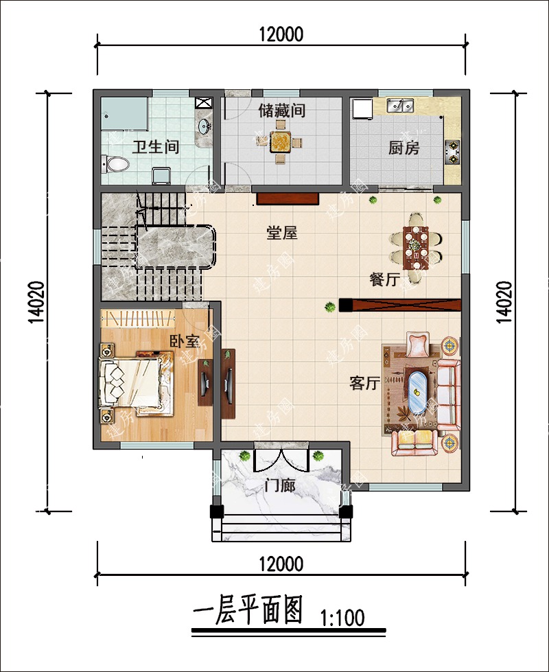農村建房設計平面圖