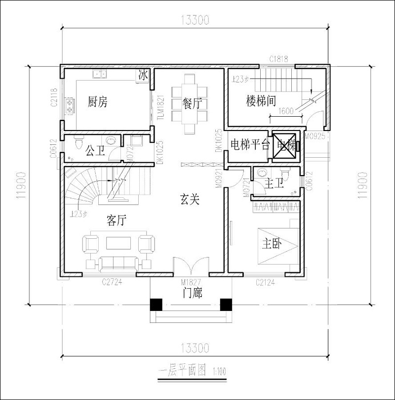一層平面布局圖