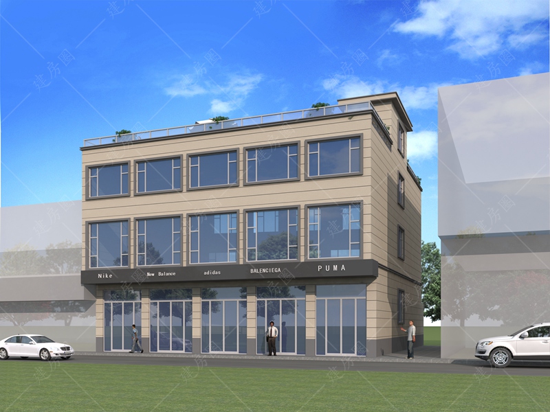 重慶臨街商鋪自建房設計效果圖