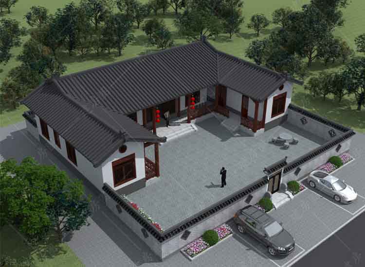 重慶江津農(nóng)村四合院自建房設(shè)計(jì)圖，含全套施工圖效果圖