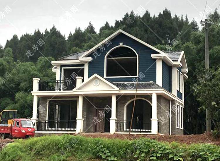 農(nóng)村270平方兩層別墅施工案例，主體，外裝到完工