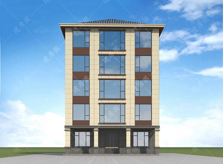 四兄弟共建五層自建房設(shè)計(jì)，外觀現(xiàn)代，布局舒適