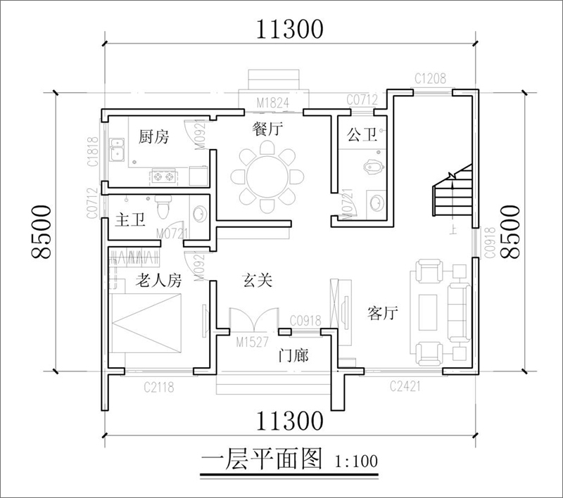 一層平面設(shè)計圖