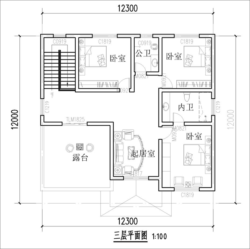 三層自建房別墅設(shè)計