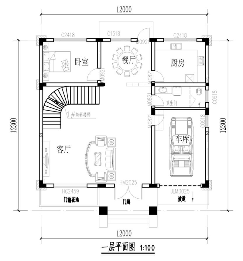 一層平面布局圖