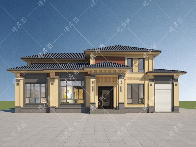 農(nóng)村自建房二層別墅效果圖