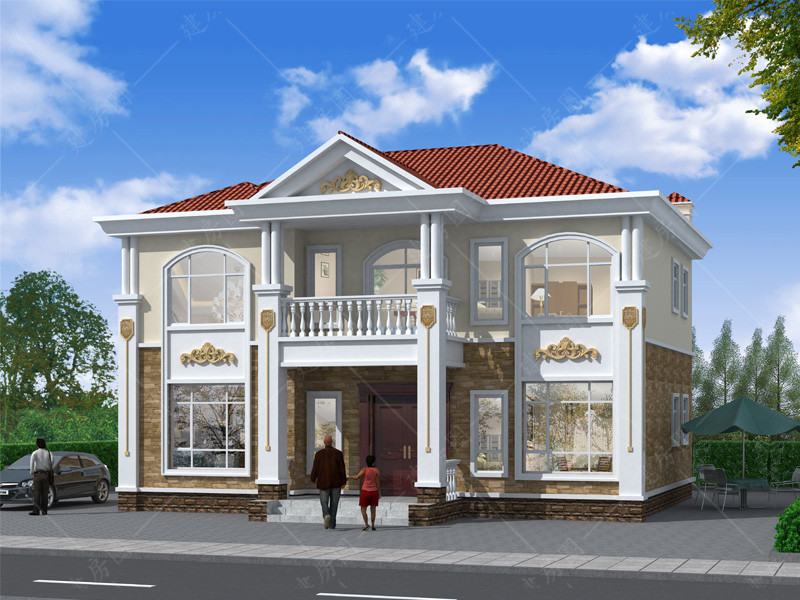 12x9米自建房外觀圖