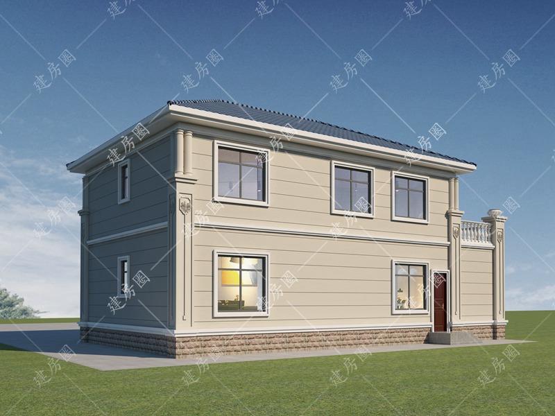 兩層自建房外觀圖片