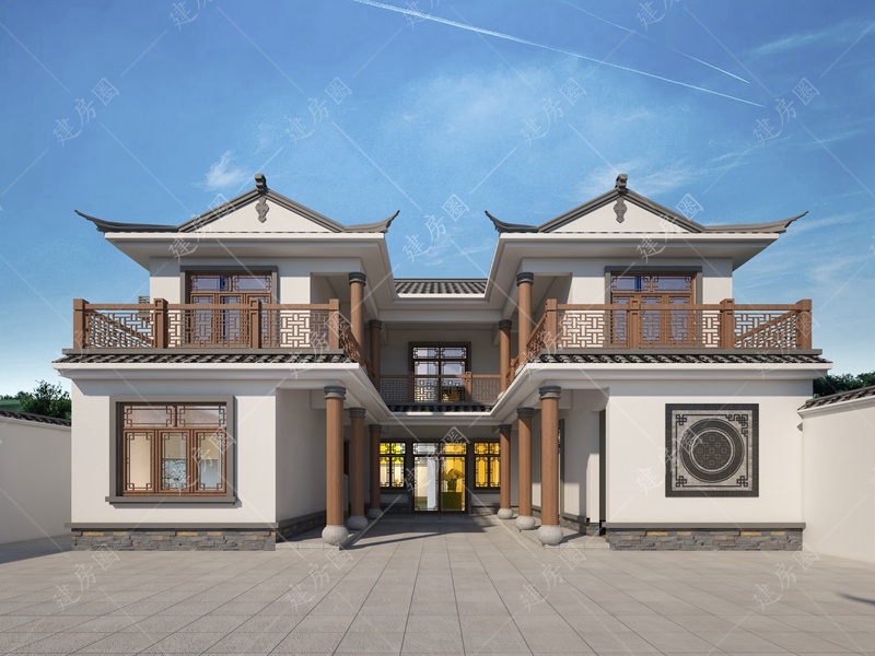 農(nóng)村二層三合院設(shè)計(jì)