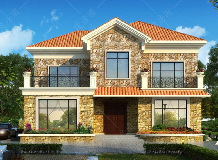 農(nóng)村自建房二樓設(shè)計圖紙，外形經(jīng)典，內(nèi)飾舒適