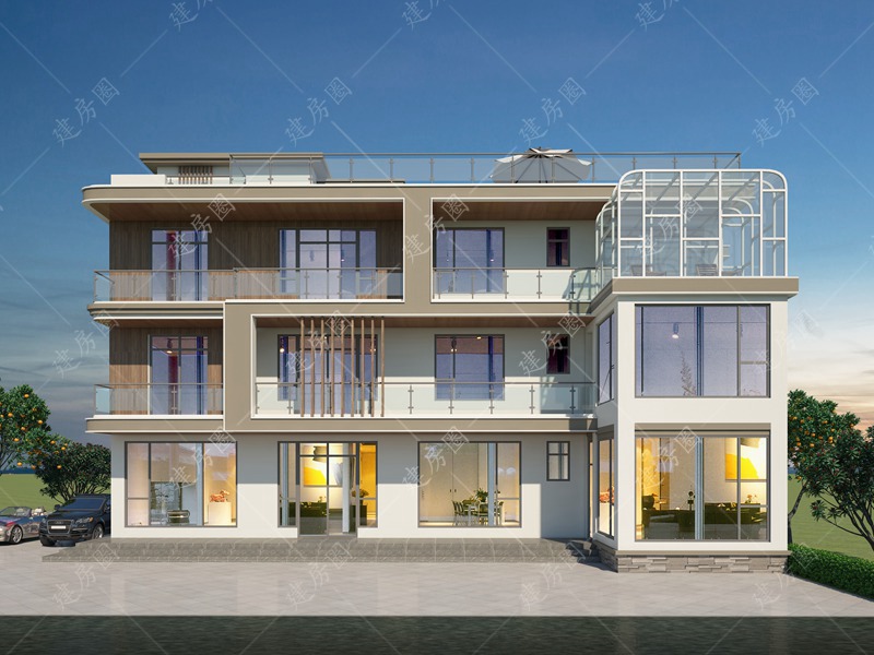 18米x12米自建房效果圖
