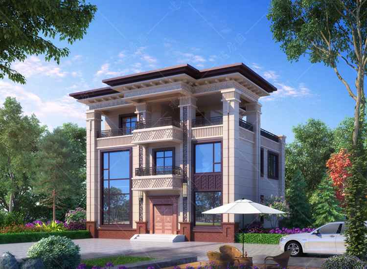 12米×11米農(nóng)村建房設(shè)計(jì)圖紙，帶效果圖，施工圖紙，拿到就可以施工