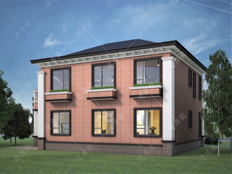 14x12兩層自建房外觀圖片